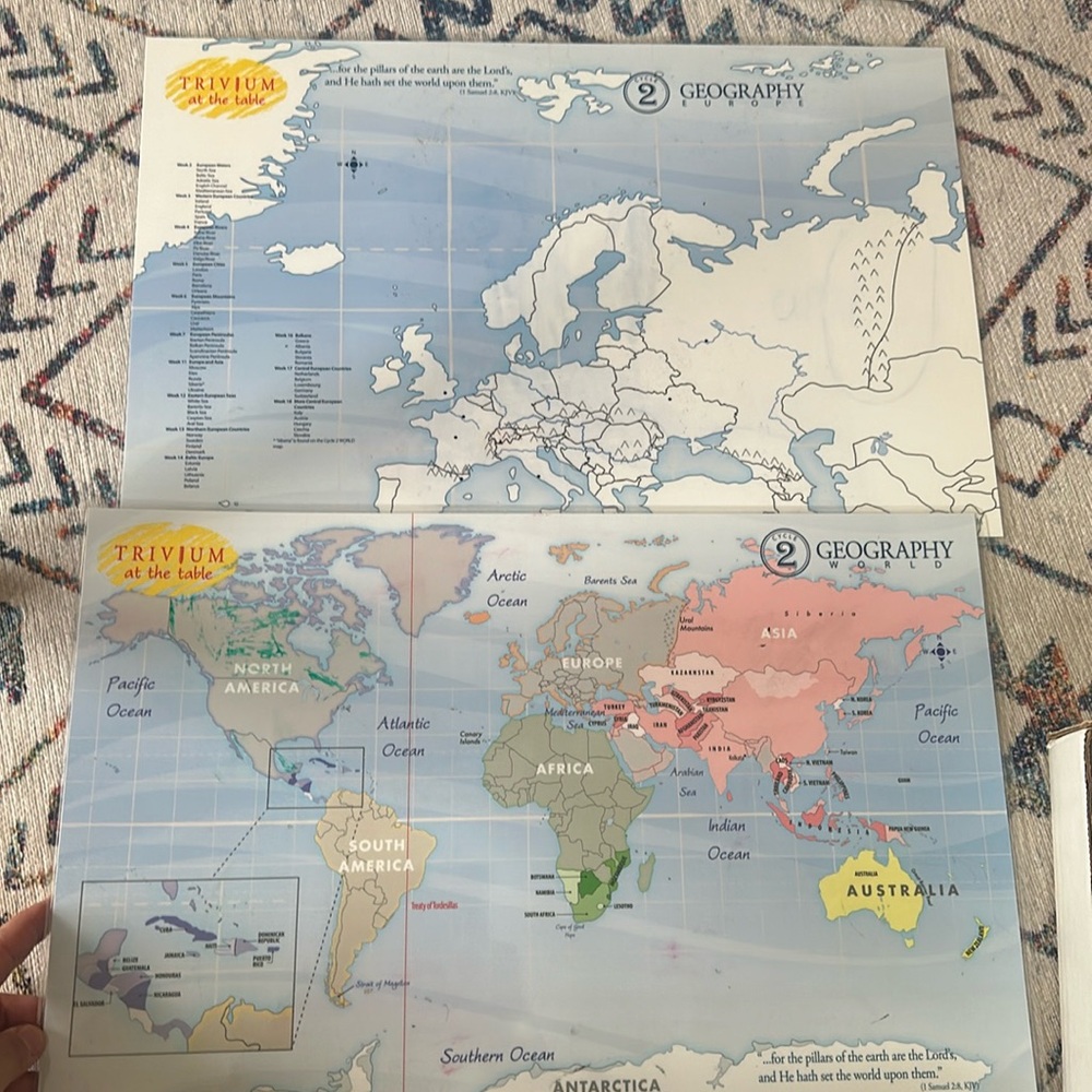 Cycle 2 Classical Conversations trivium at the Table Maps